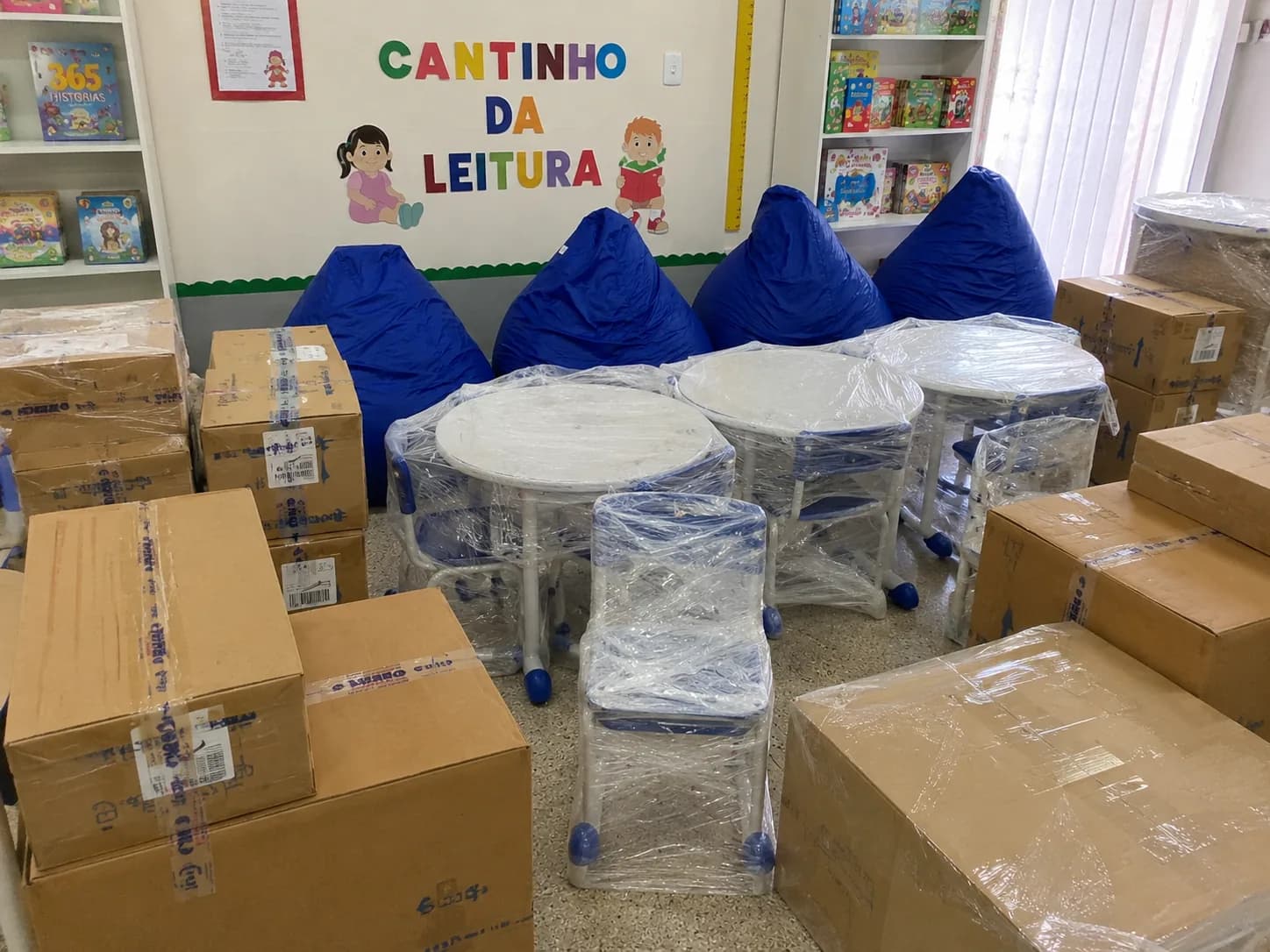 Pedido completo etiquetado por sala